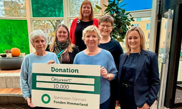 Billede tilknyt til nyheden om Ordkraft modtager donation fra Sparekassen Danmark Fonden Himmerland
